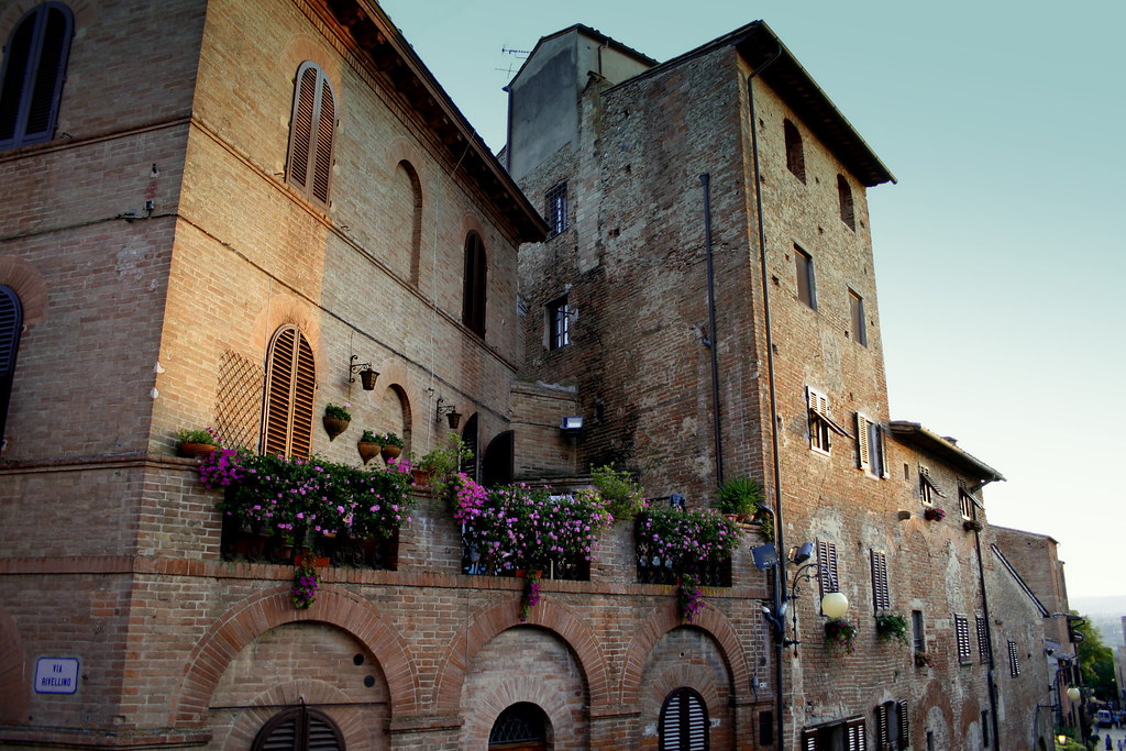 medieval terrace certaldo alto