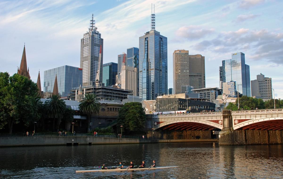 melbourne orizzonte edifici ponte