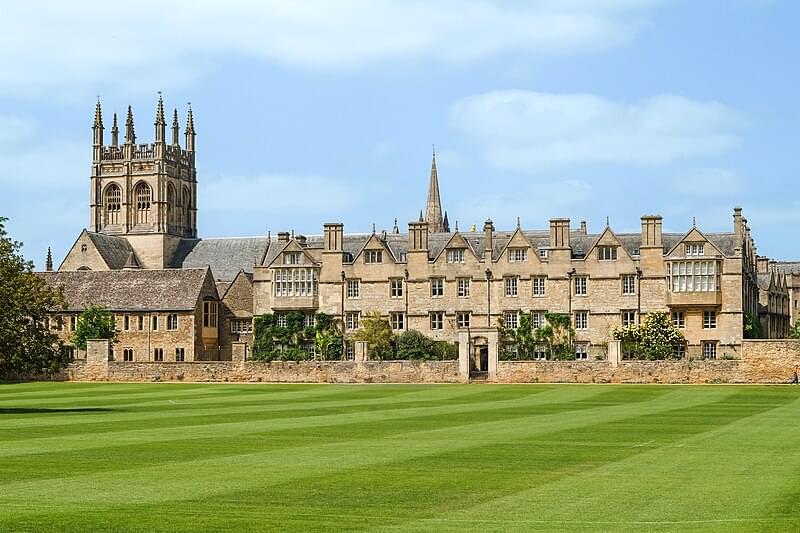 merton college from merton field