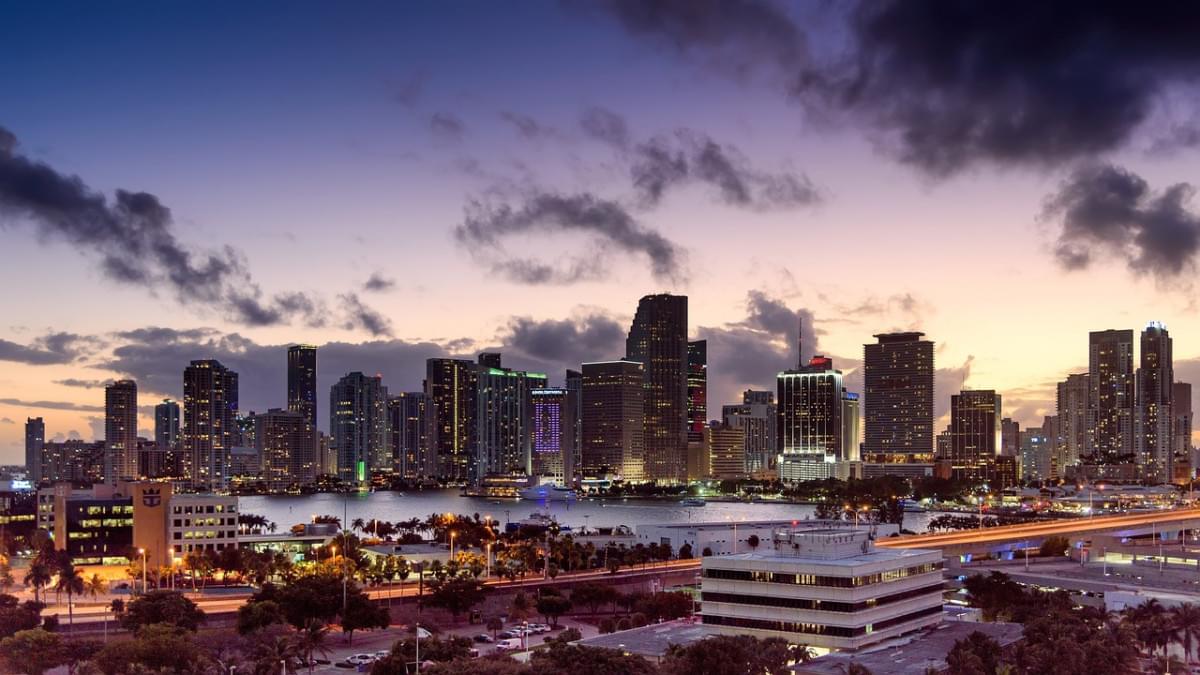 miami florida tramonto orizzonte 1