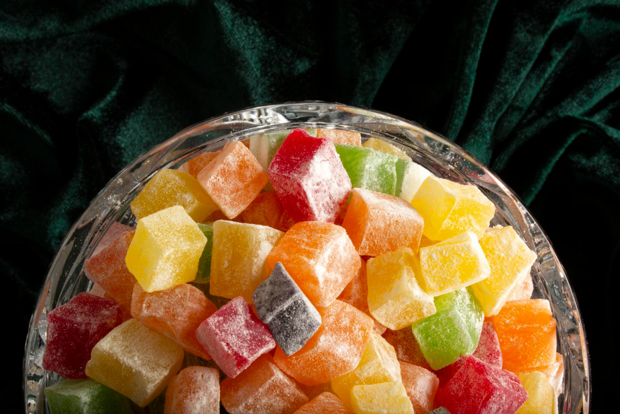 mixed colorful delicious turkish delights