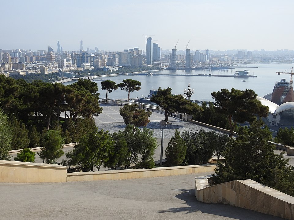 modern baku seen from the martyrs memorial 37068871235
