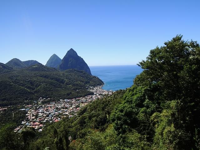 montagne st lucia caraibi