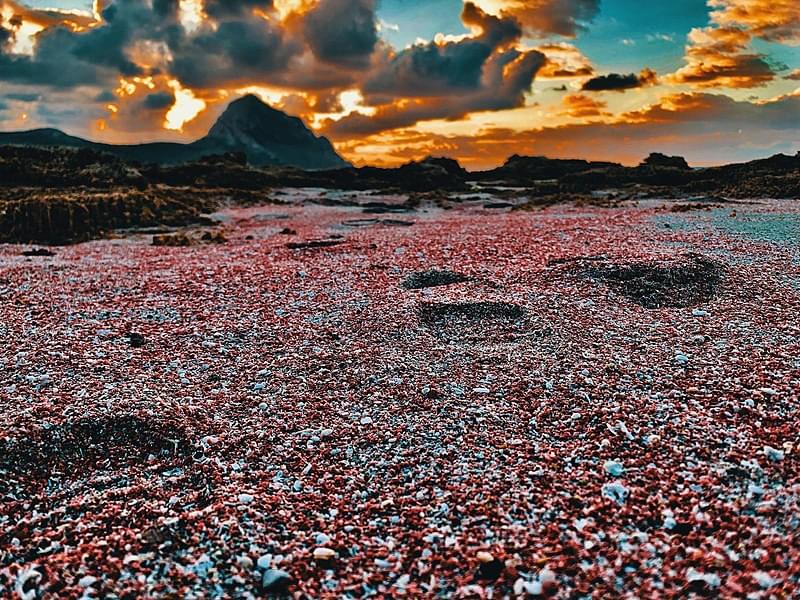 monte cofano al tramonto