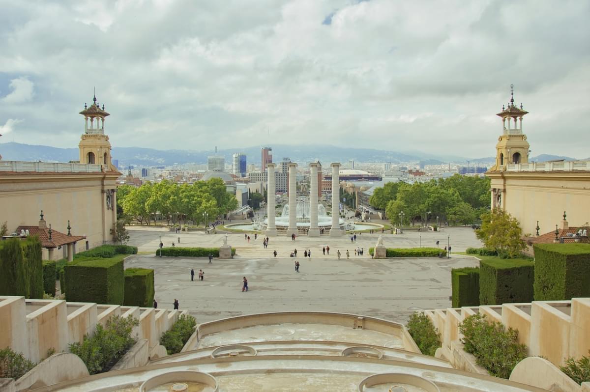 montjuic barcellona europa viaggio