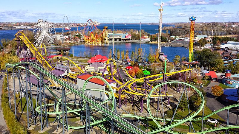 montreal la ronde from cartier bridge