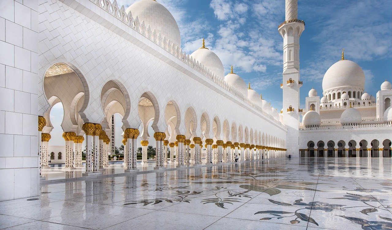 moschea abu dhabi viaggio bianco