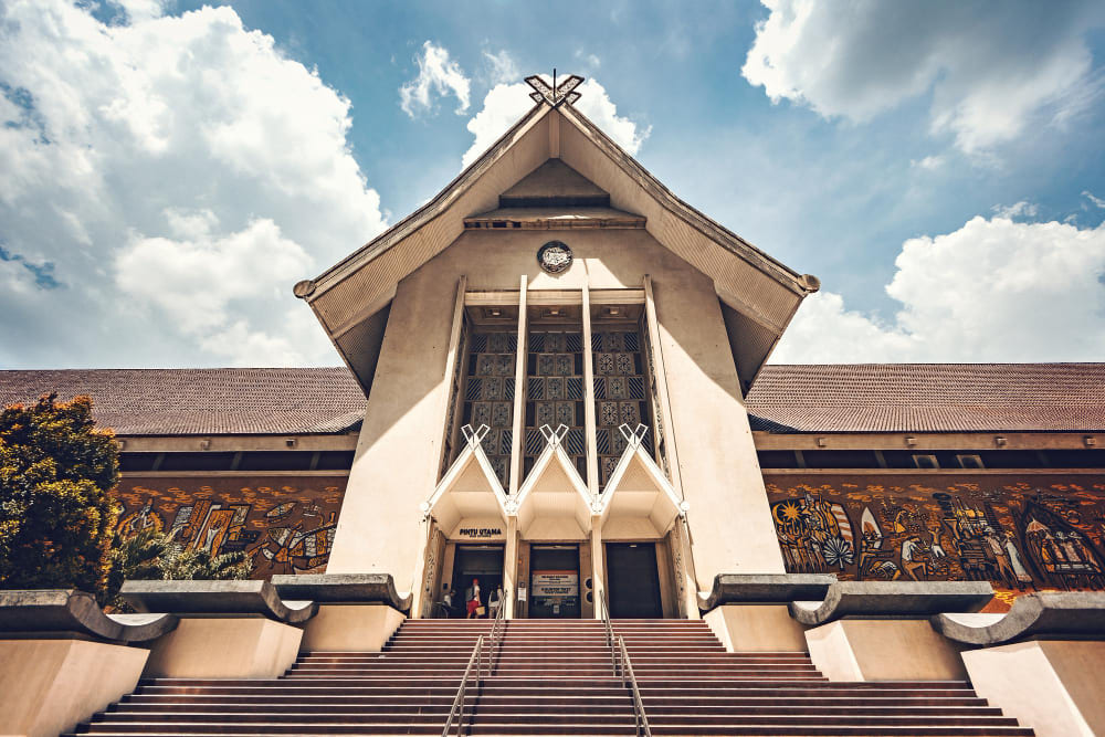 museo nazionale sulla vista della facciata della malesia a kuala lumpur