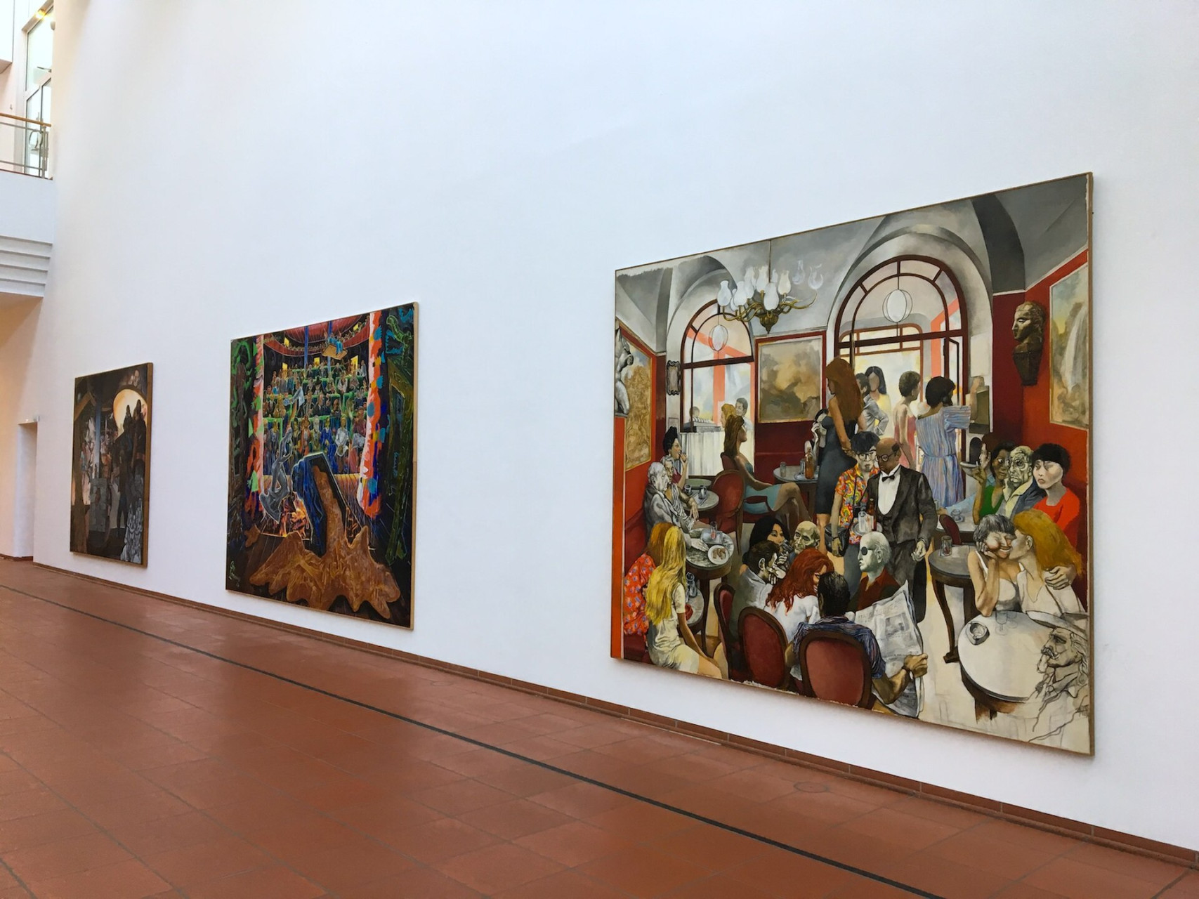 quadri all'interno del Museo Ludwig di Colonia
