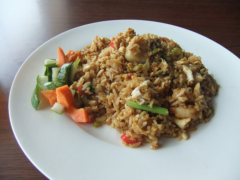 nasi goreng, riso fritto di kuala lumpur