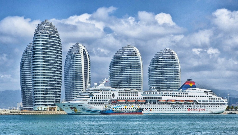 Nave Hainan Cina Skyline