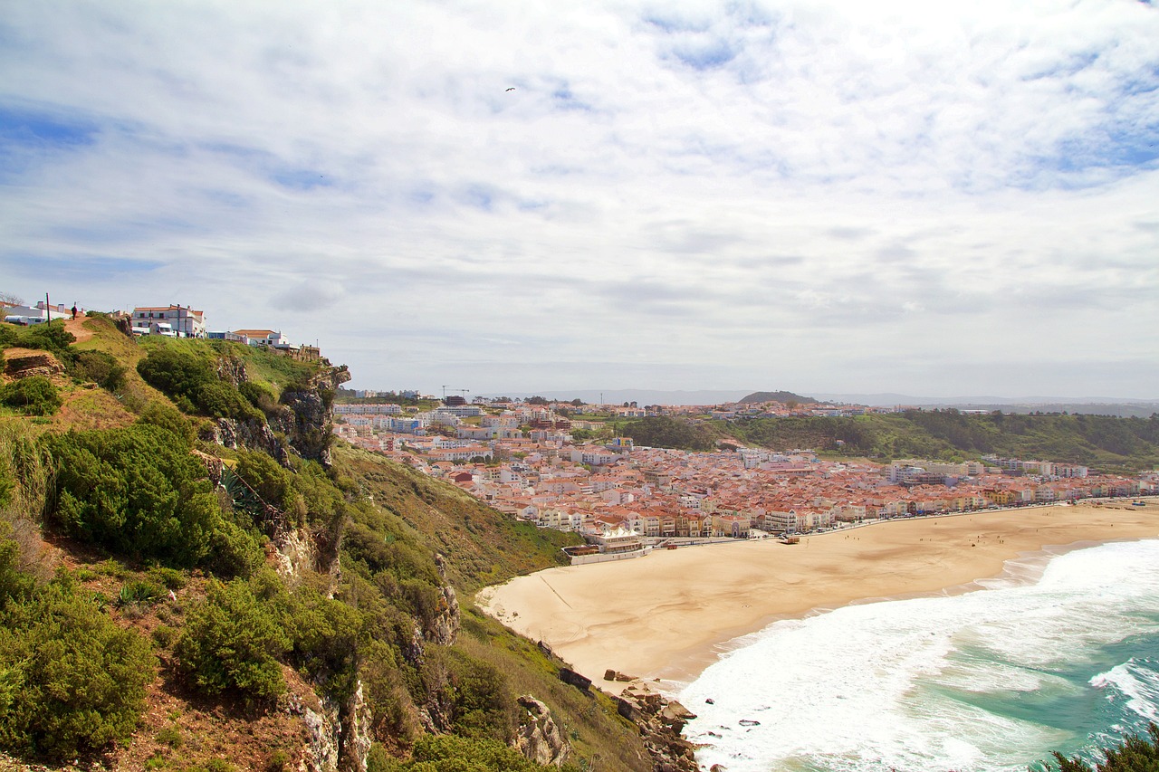 nazare portogallo spiaggia mare