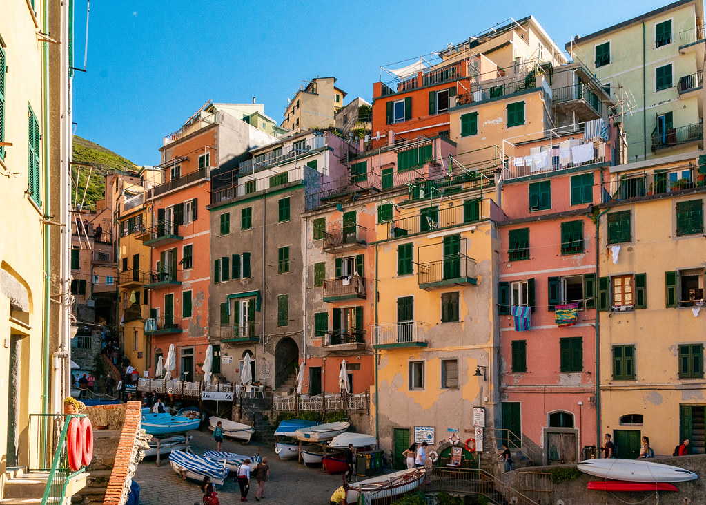 near the dock in riomaggiore cinque terre
