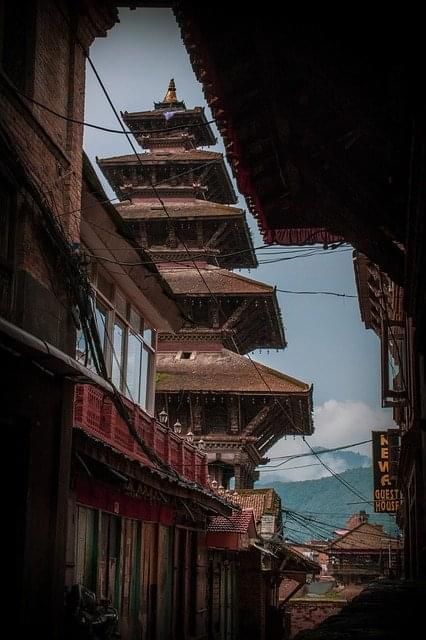 nepal bhaktapur antica architettura changu narayan