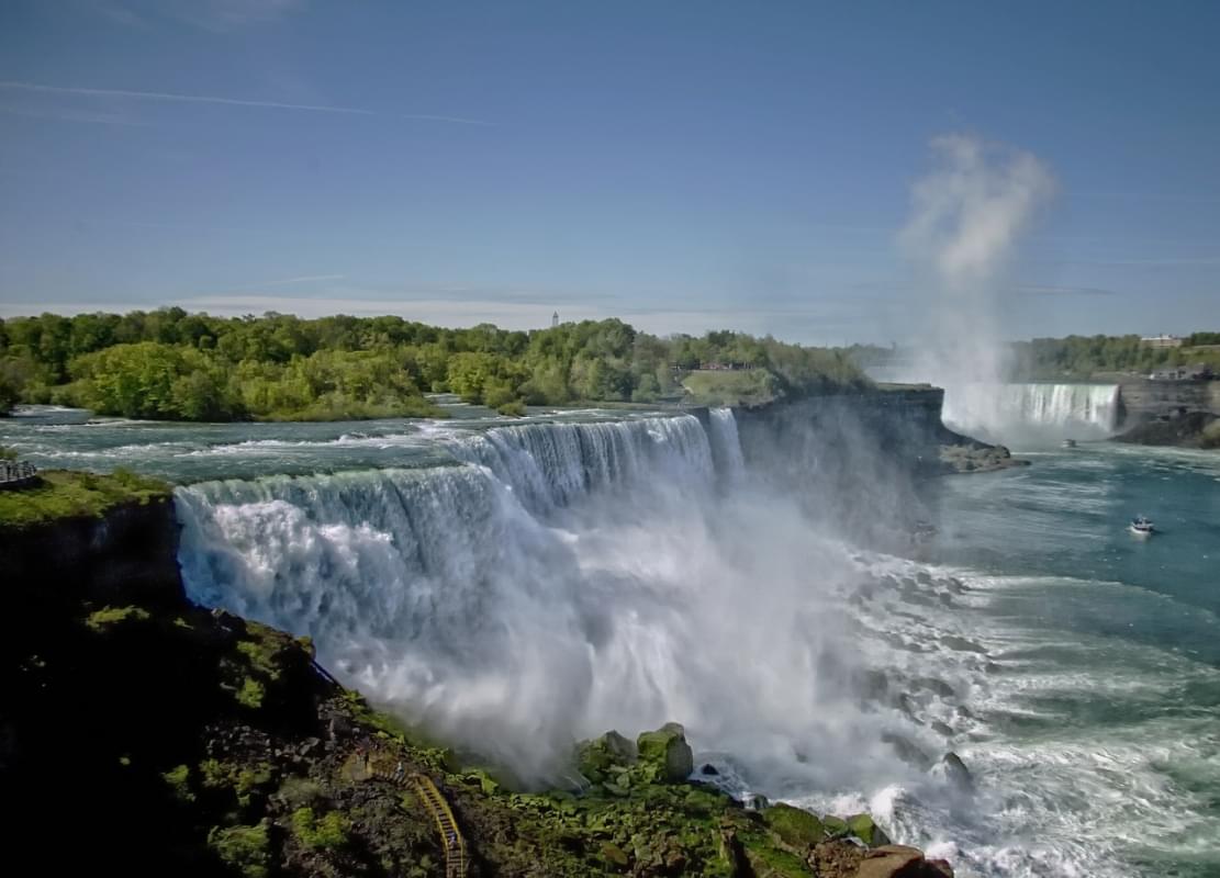 niagara falls alberi acqua cascata