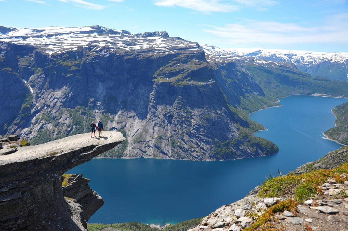 norvegia lago paesaggio scenario