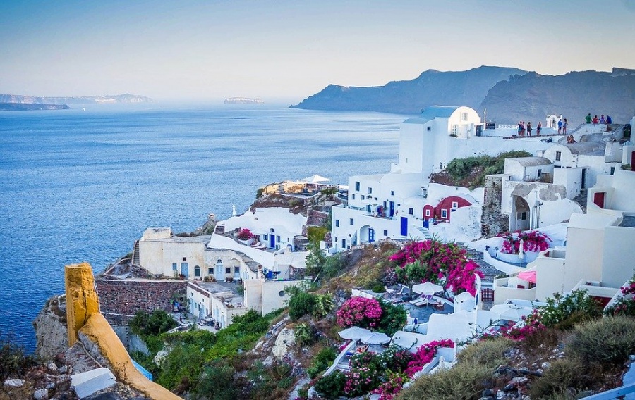 oia santorini villaggio grecia
