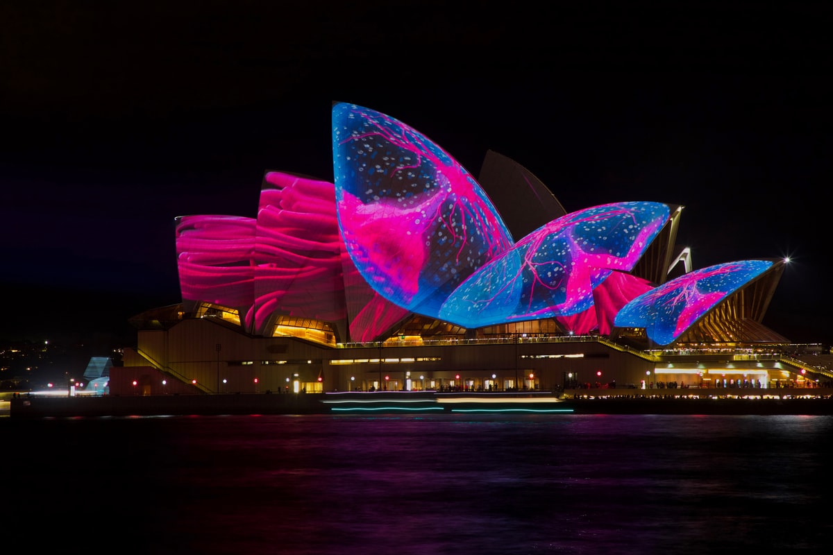 opera house sydney installazioni luminose