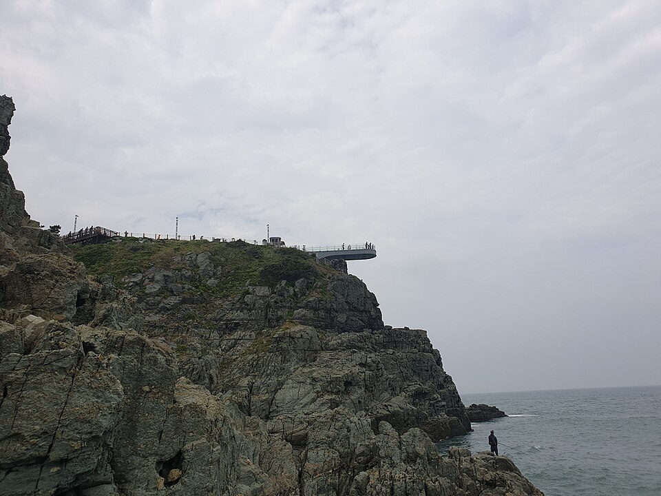 oryukdo skywalk in busan south korea