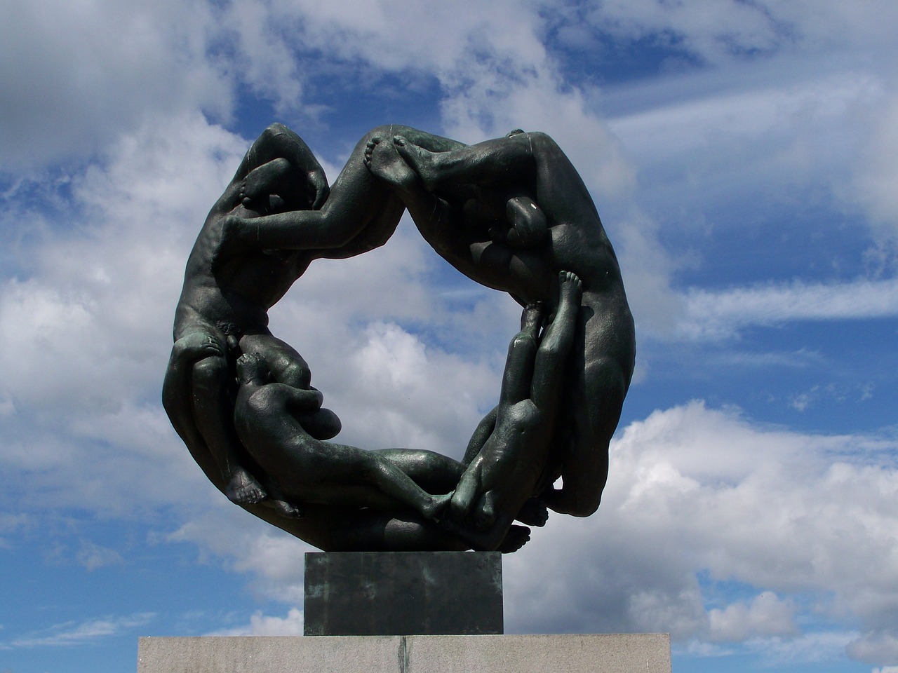 oslo norvegia vigeland park cerchio della vita