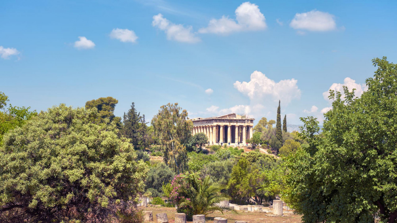 paesaggio di atene grecia