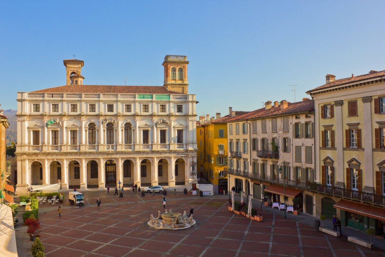 palazzo del podesta old town bergamo italy