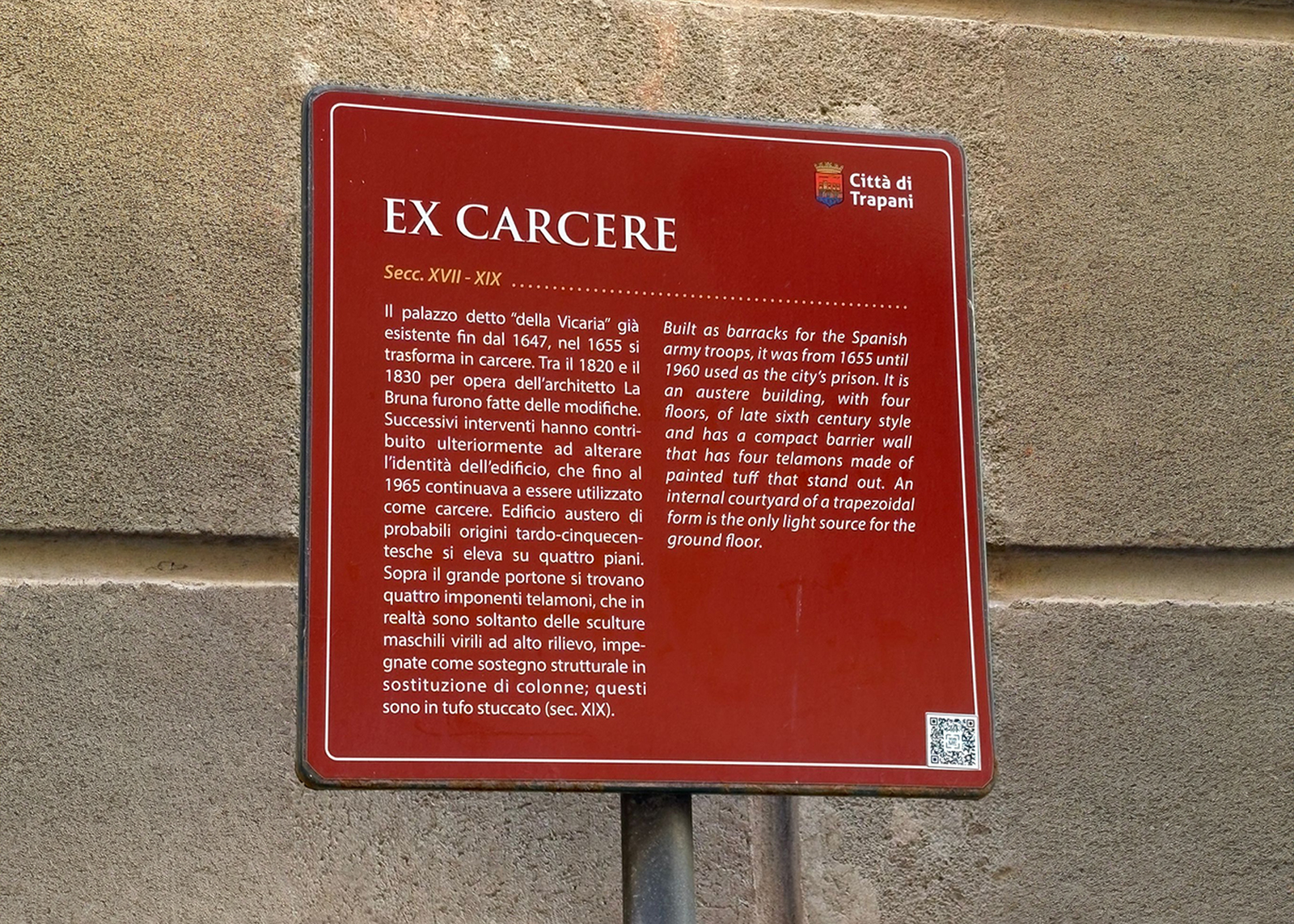 palazzo della vicaria ex carcere insegna descrizione