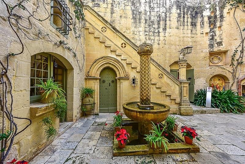 palazzo in historical mdina