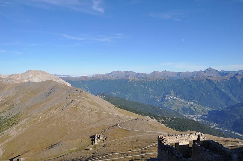 panorama dal monte jafferau