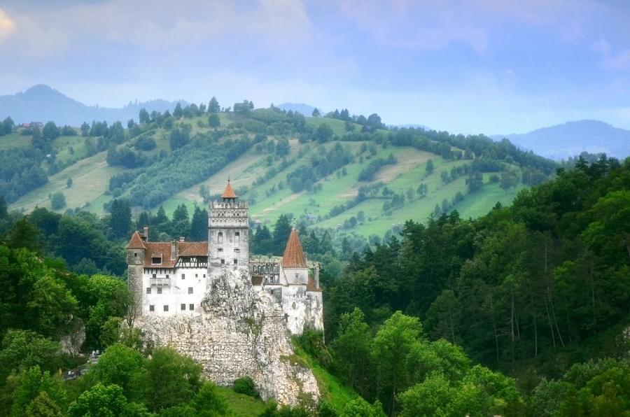 panorama del castello bran