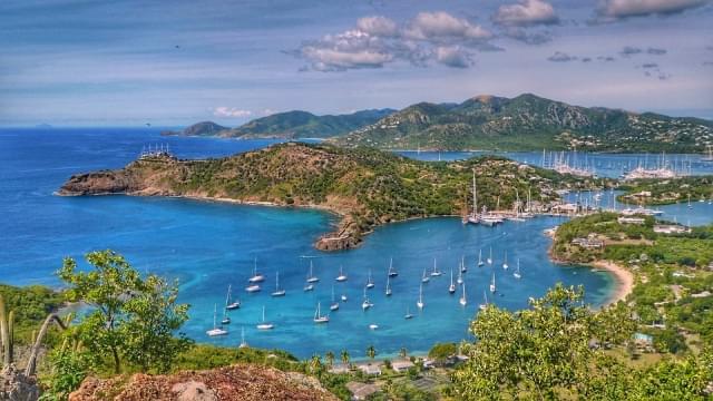 panorama di english harbour antigua