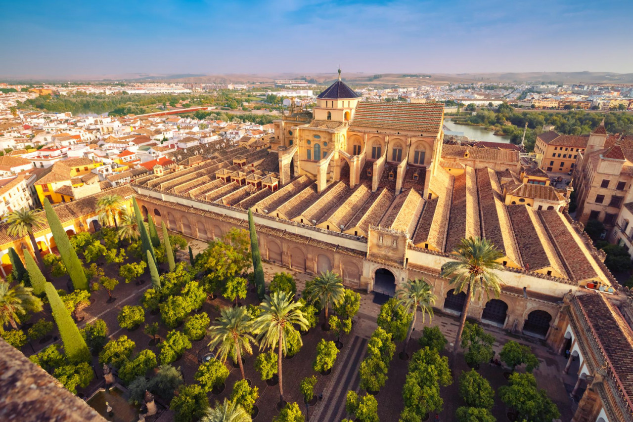 panorama mezquita cordoba spain