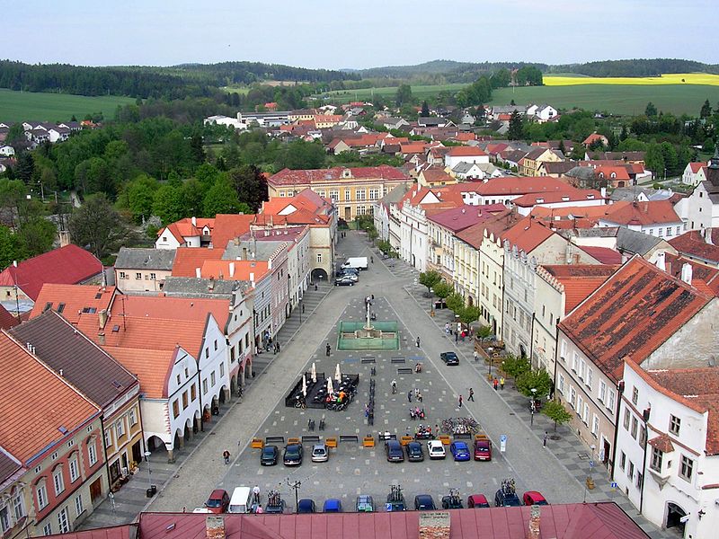 panorama slavonice boemia