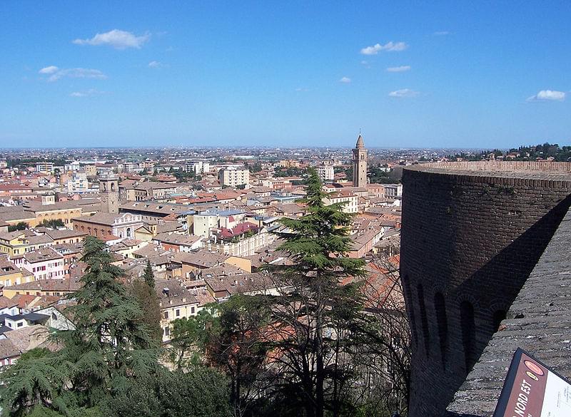 panorama sulla citta malatestiana cesena