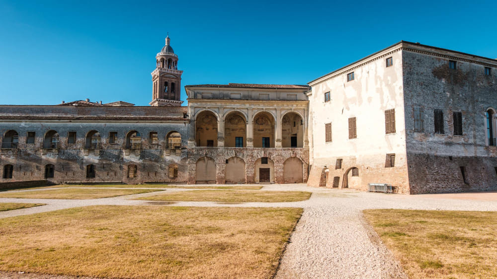 panoramic view saint george castle mantova italy