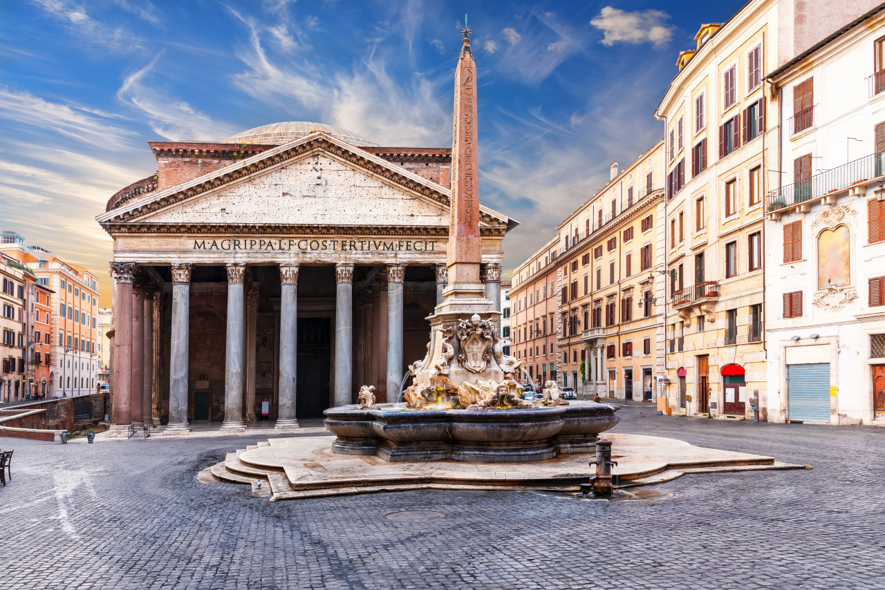 pantheon obelisk full view rome italy 1