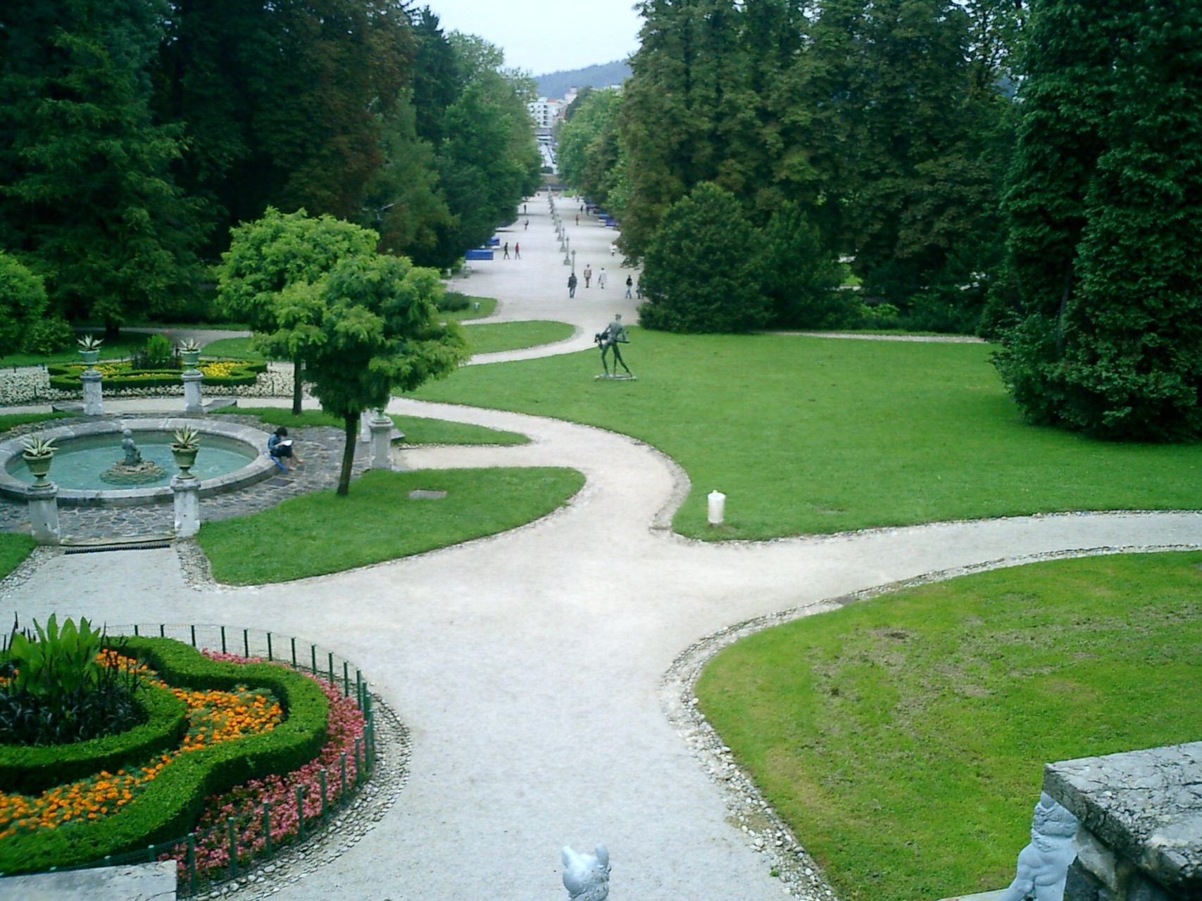 Fontana e giardini del Parco Tivoli