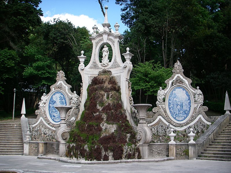 parque de santa cruz ou jardim da sereia fonte da nogueira