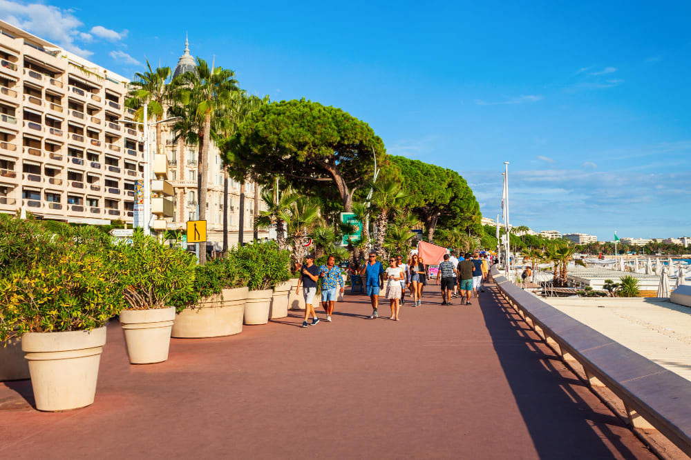 passeggiata croisette boulevard a cannes