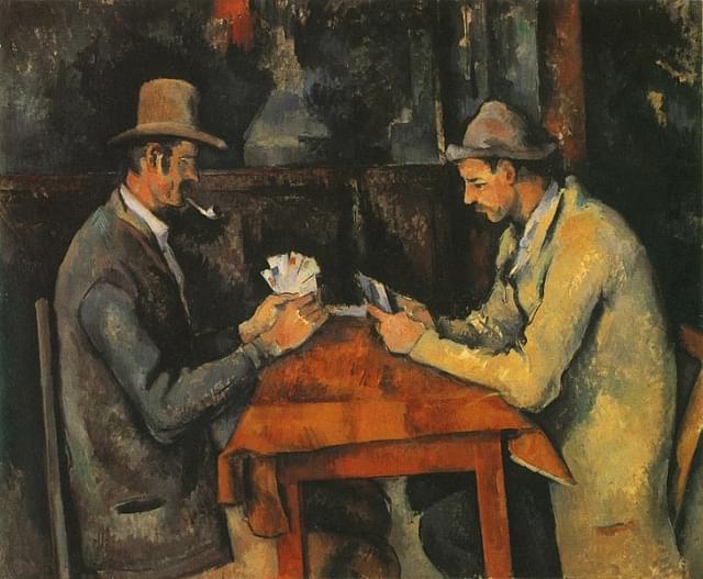 i giocatori di carte cezanne