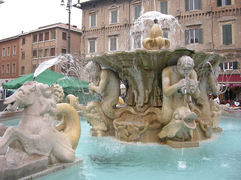 la fontana di piazza del popolo