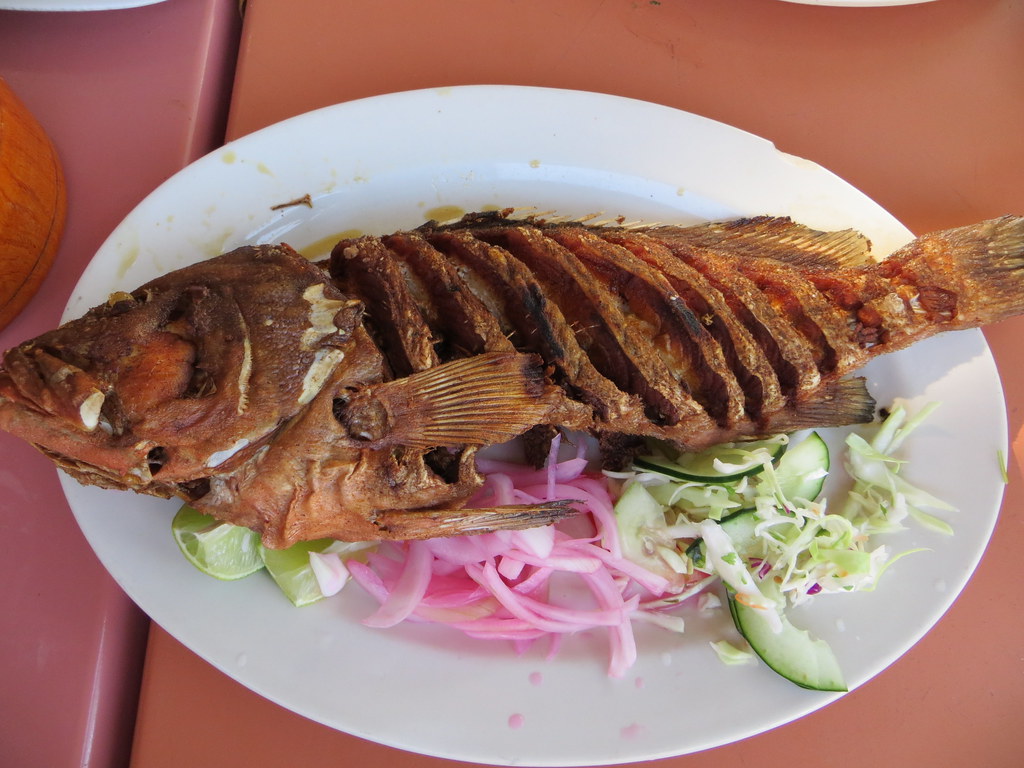 pescado frito grouper deep fried