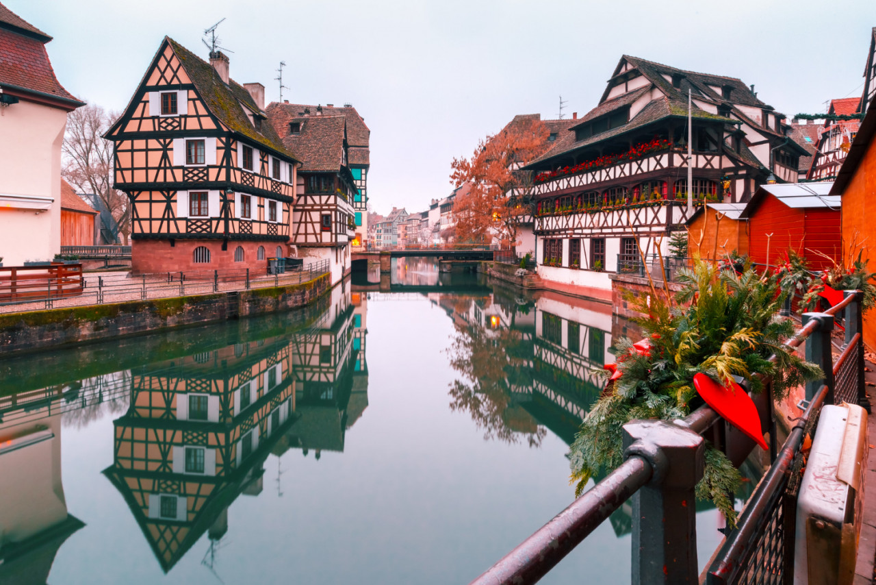 petite france morning strasbourg alsace