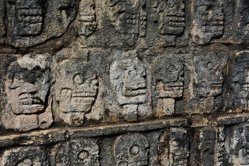 piattaforma dei teschi chichen itza