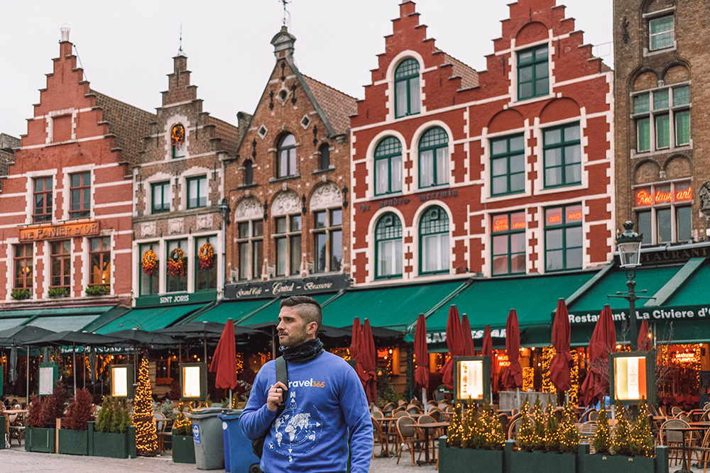 Piazza del mercato a Bruges