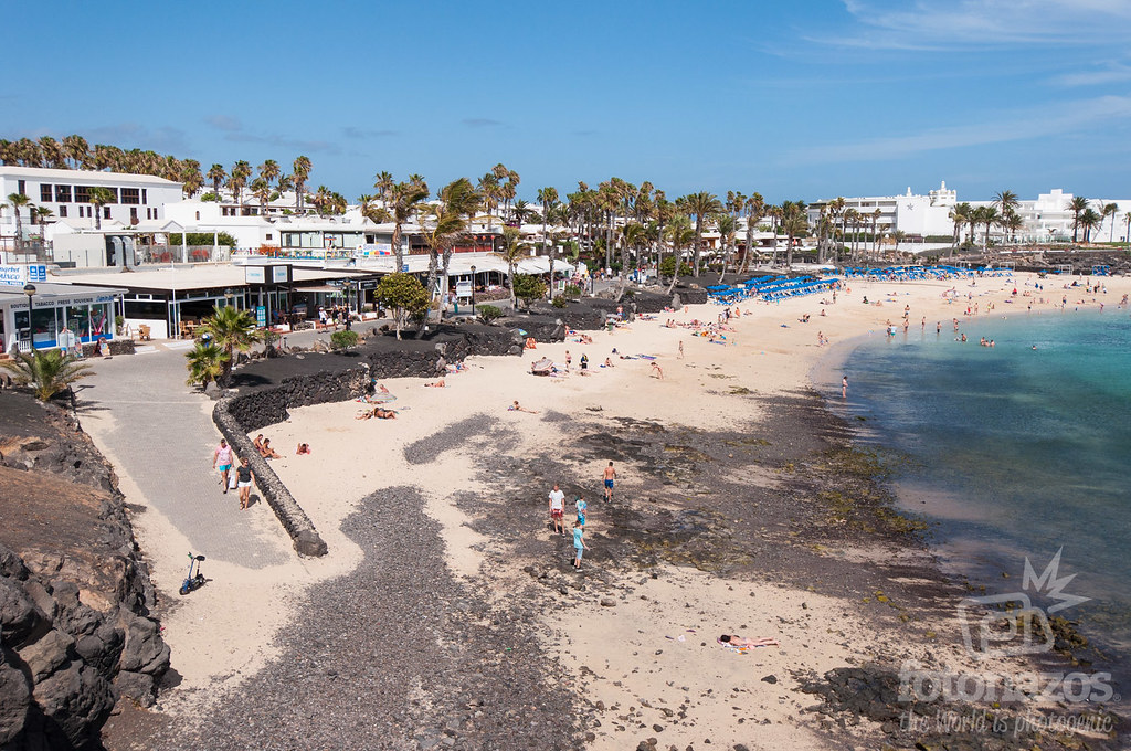 Playa Flamingo, spiaggia con acque tranquille a Playa Blanca