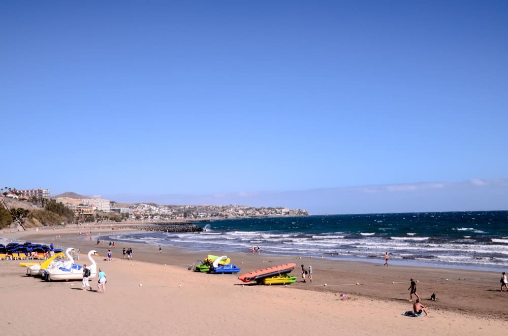 playa ingles playa tropical sur gran canaria islas canarias