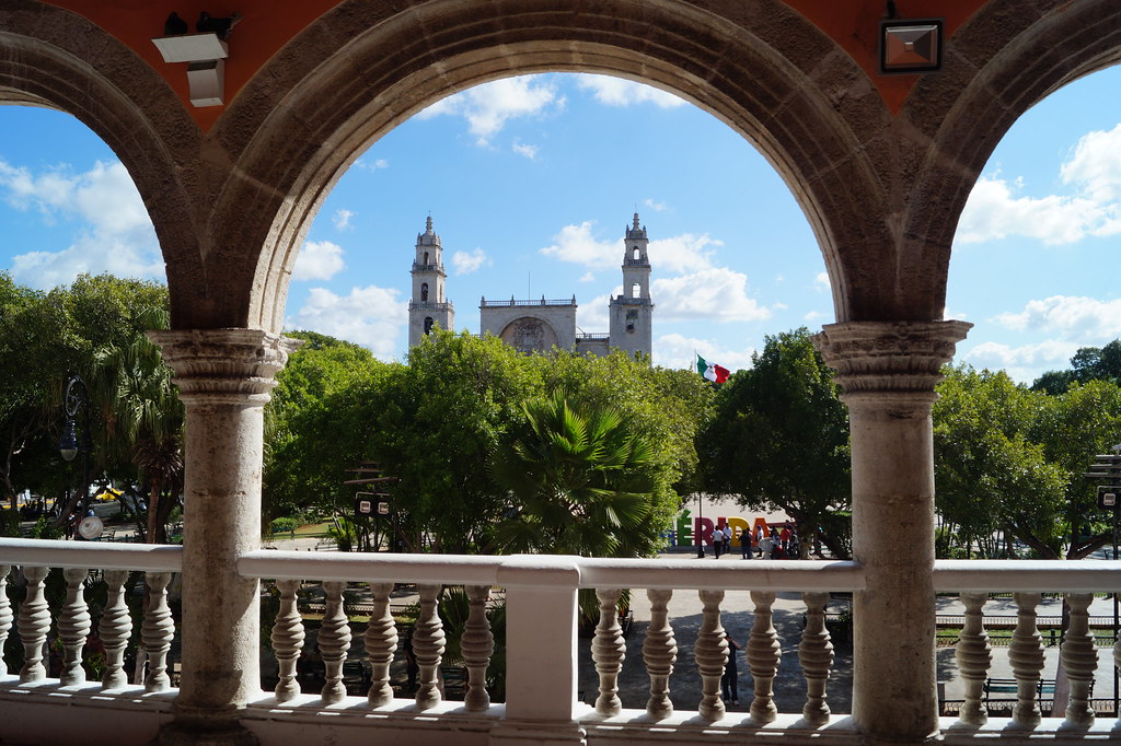 plaza grande merida mexico