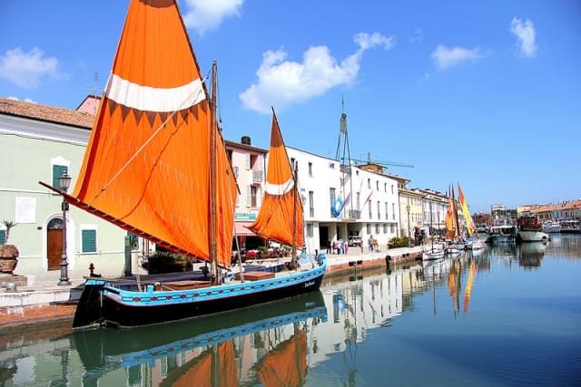 Portocanale di cesenatico vista