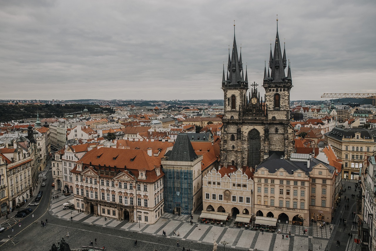 quadrato old quarter praga tetti